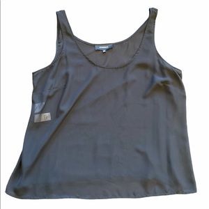Jones wear black sheer tank top
